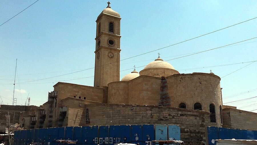 Katholische Kirche in Mossul am 21.7.14 (dpa)