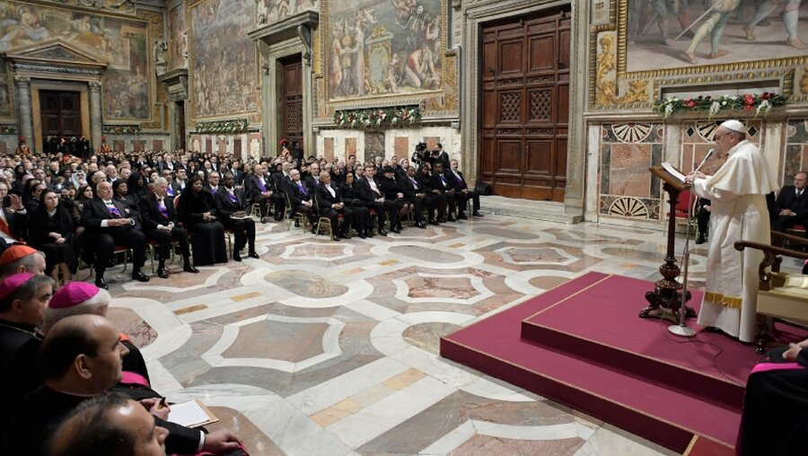Neujahrsempfang des Diplomatischen Corps im Vatikan (Archiv) / © Osservatore Romano/Agenzia Romano Siciliani (KNA)