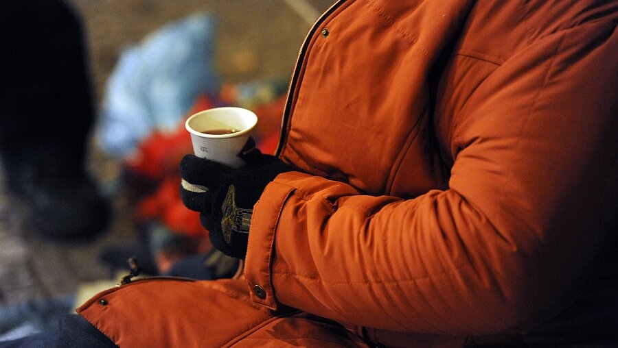 Obdachlose in der Kälte (dpa)