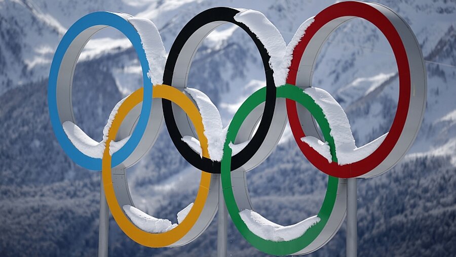 Olympische Ringe / © Kay Nietfeld (dpa)