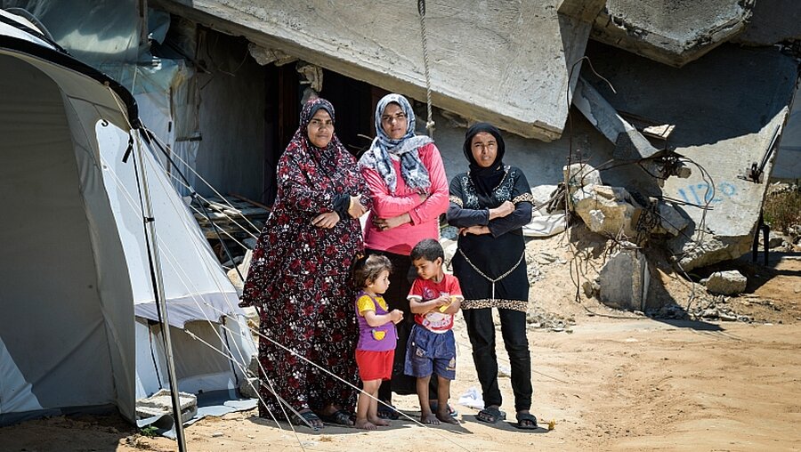 Palästinensische Frauen und Kinder / © Paul Jeffrey (KNA)