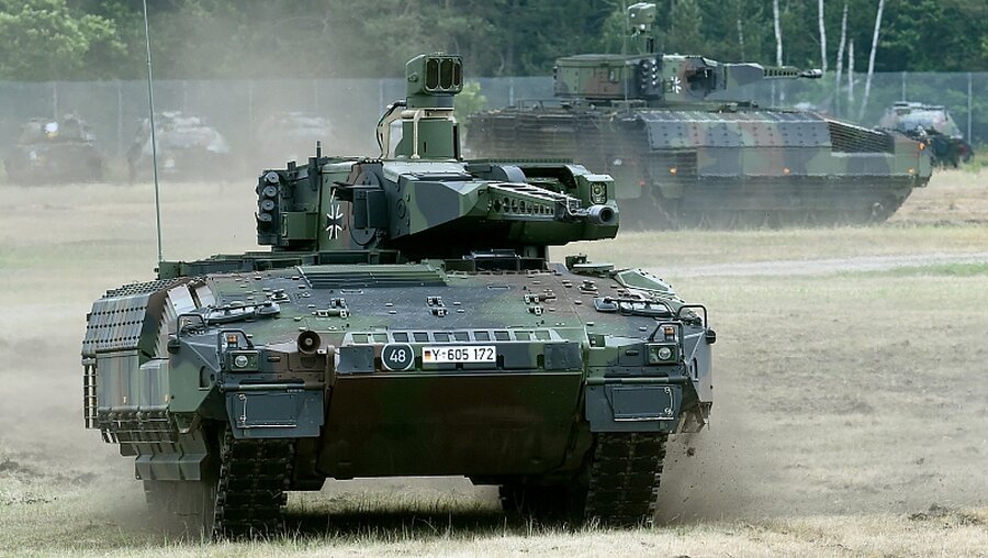 Panzer von Rheinmetall / © Holger Hollemann (dpa)