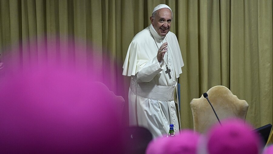 Papst Franziskus während der Vollversammlung / © Cristian Gennari (KNA)