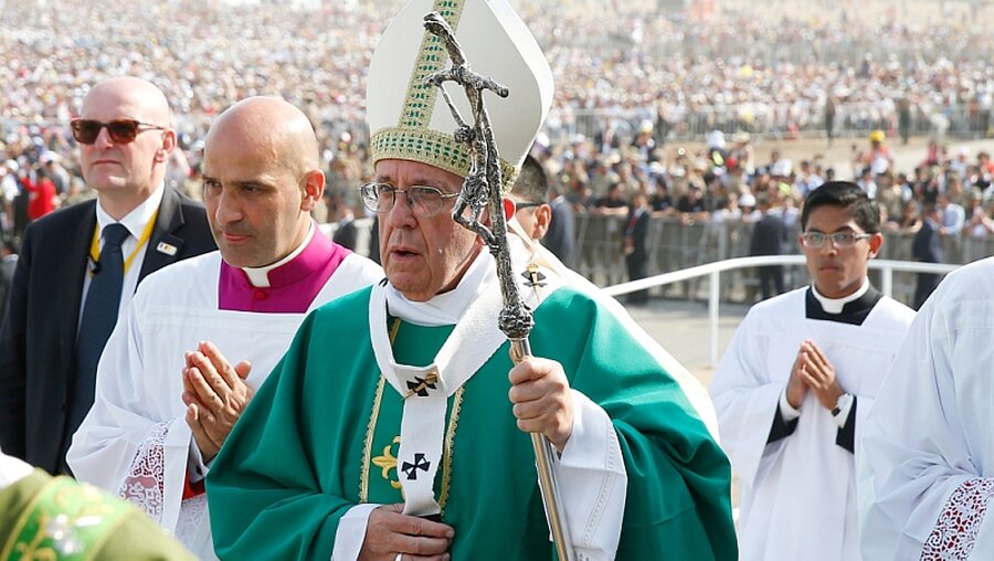 Papstbesuch in Peru / © Paul Haring (KNA)