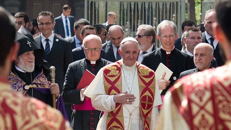 Papst Franziskus besucht Armenien / © Osservatore Romano (KNA)