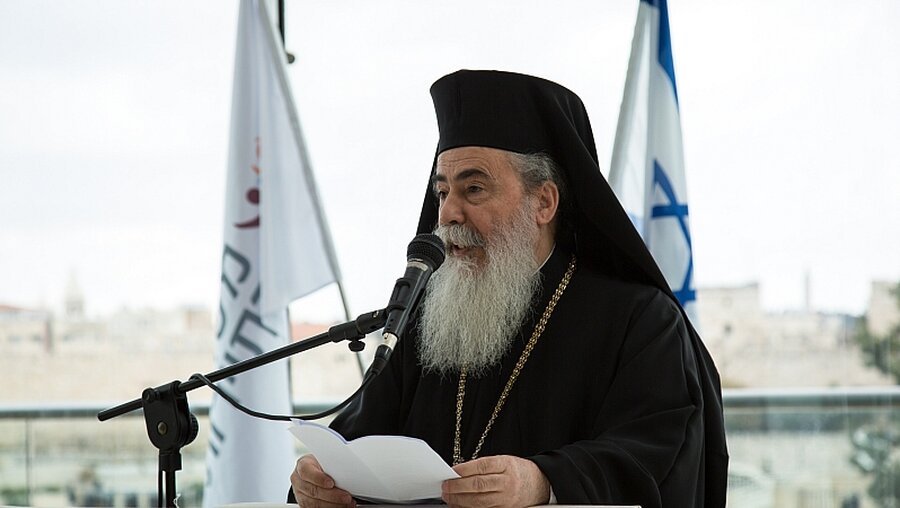 Der amtierende Patriarch Theophilos III. / © Andrea Krogmann (KNA)