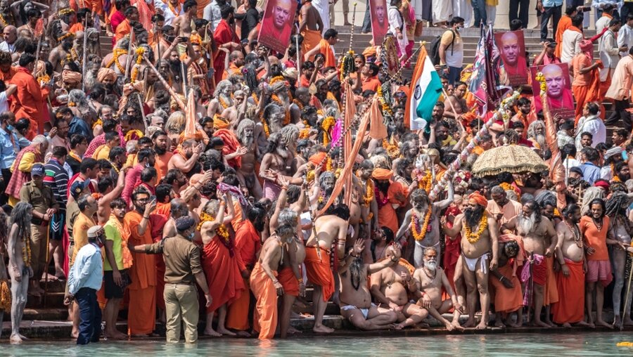 Pilgerfest Kumbh Mela in Indien unter Corona-Bedingungen / © Ujwal Puri (epd)