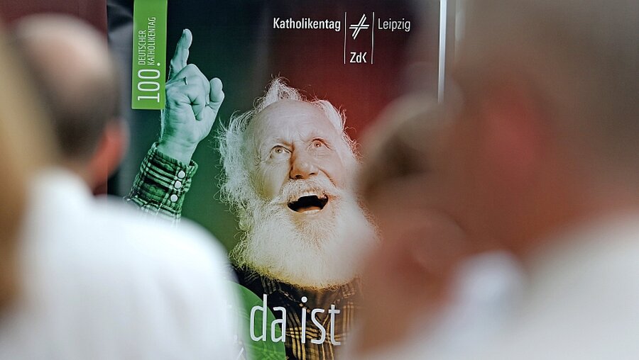 Werbeplakat für Katholikentag / © Jan Woitas (dpa)