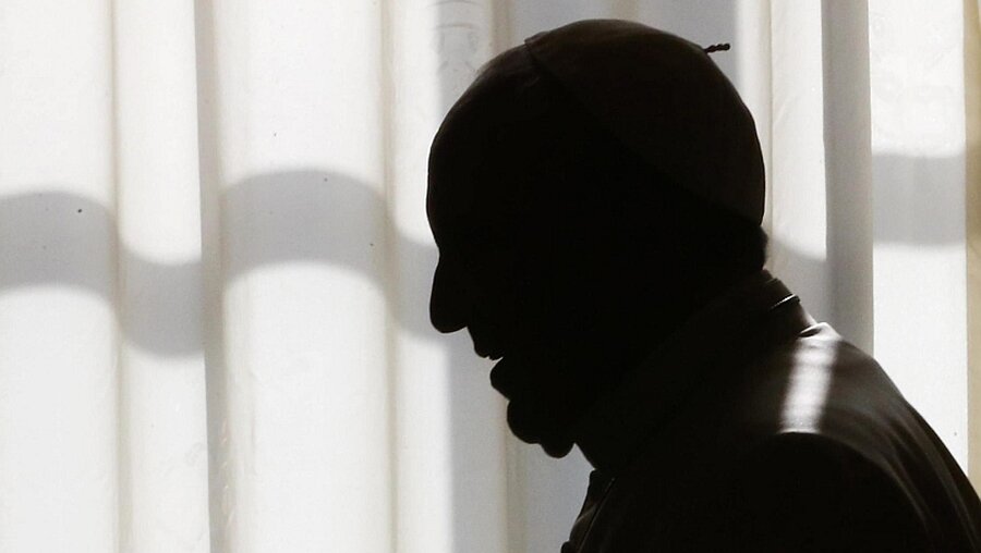 Papst Franziskus im Schatten / © Tony Gentile/Pool (dpa)
