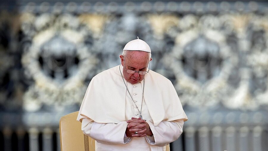 Papst Franziskus bei der Generalaudienz (dpa)