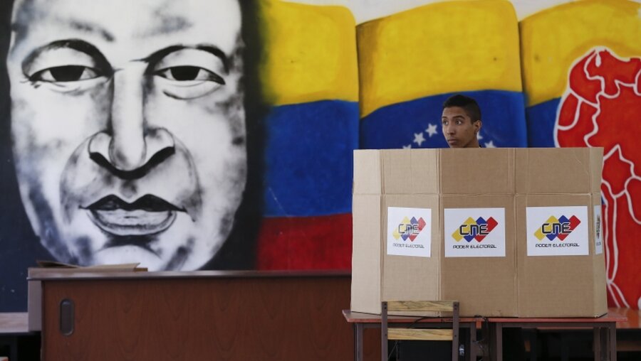 Präsidentenwahl in Venezuela / © Ariana Cubillos (dpa)