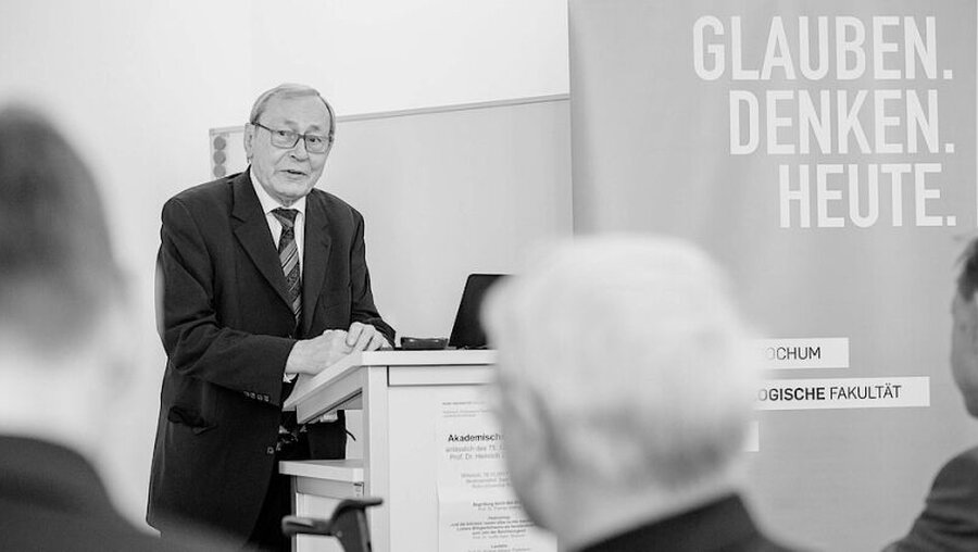 Prof. Heinrich J. F. Reinhardt beim Festakt anlässlich seines 75. Geburtstags / © Marquardt (RUB)