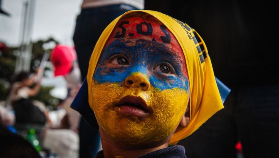 Protest in Kolumbien / © Chepa Beltran (dpa)
