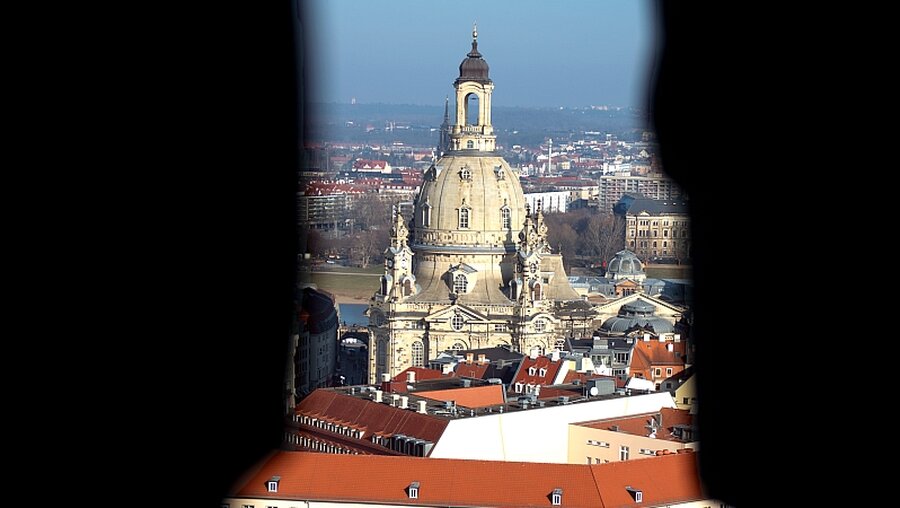 Blick auf die Frauenkirche / © Arno Burgi (dpa)