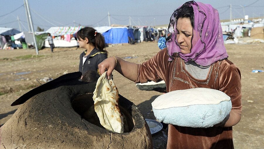 Flüchtlinge in Erbil (dpa)