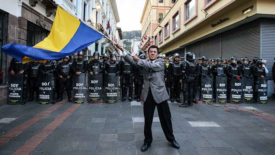 Protest in Quito (dpa)