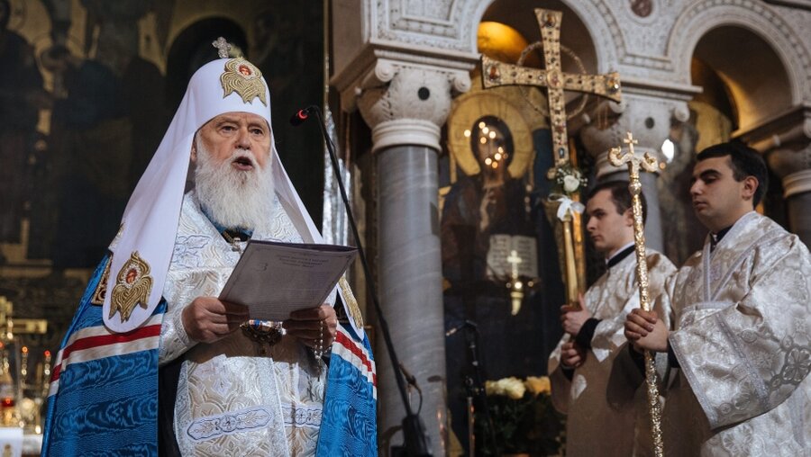 Patriarch Filaret in Kiew (dpa)