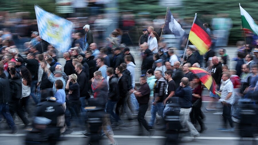 Rechte Demo in Chemnitz / © Jan Woitas (dpa)