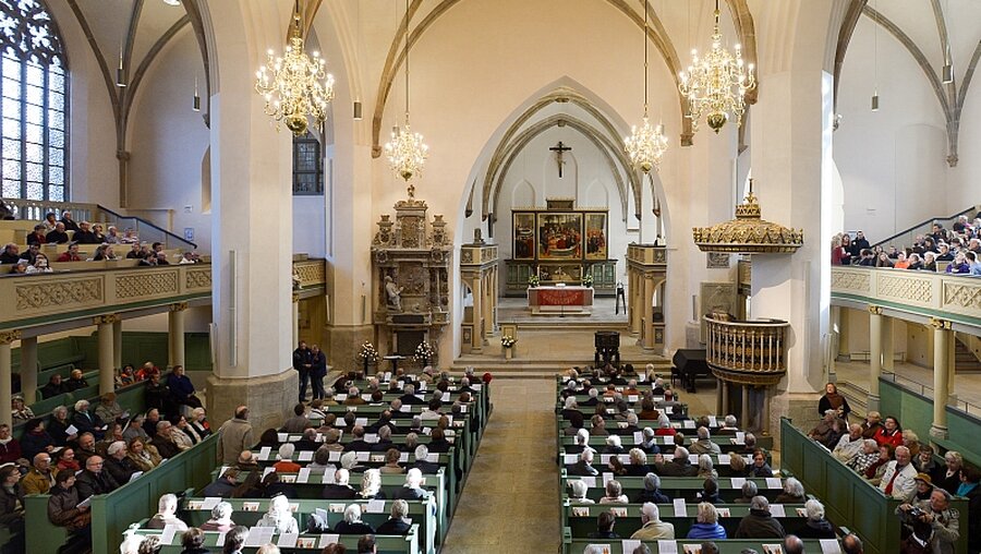 Reformationsfest in der Lutherstadt Wittenberg / © Peter Endig (dpa)