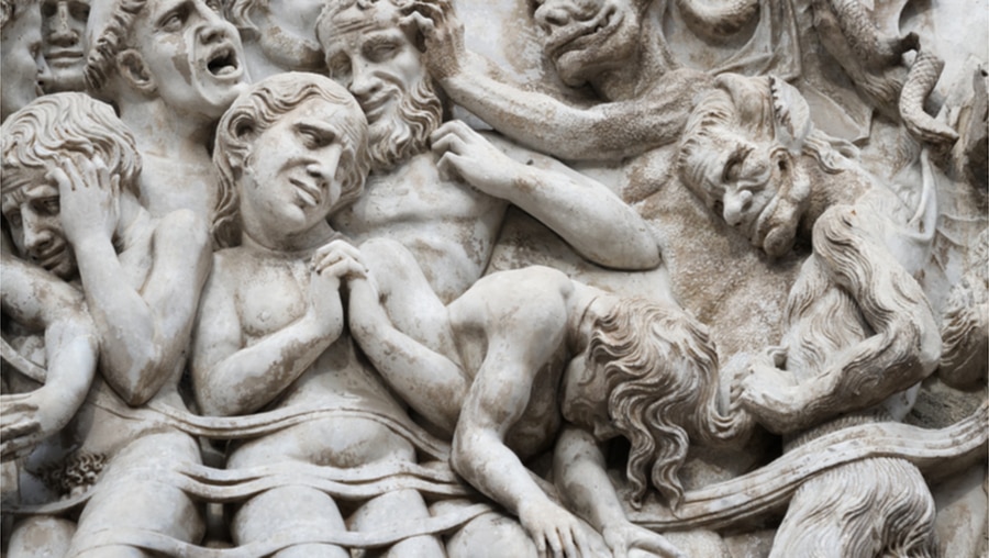 Relief mit dem Jüngsten Gericht am Dom von Orvieto, Umbrien, Italien / © zebra0209 (shutterstock)