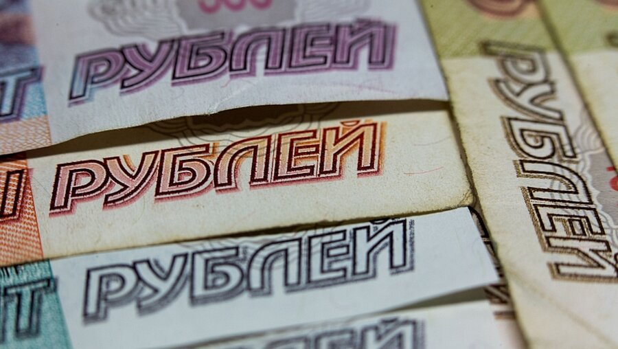 Die russische Währung Rubel / © Jens Büttner (dpa)