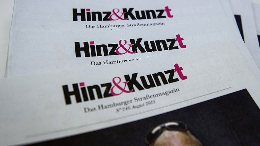 Straßenmagazin "Hinz&Kunzt" / © Maja Hitij (dpa)