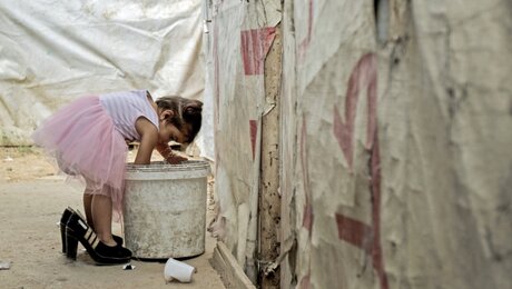 Syrisches Flüchtlingslager im Libanon / © Marwan Naamani (dpa)
