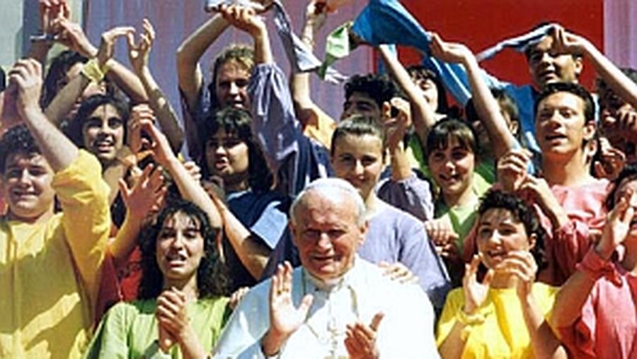 Papst Johannes Paul II. beim WJT / © fjp2