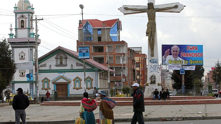 "Plaza de la Cruz" in Bolivien (dpa)
