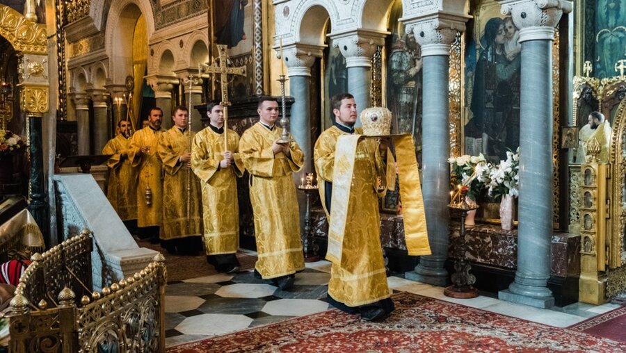 Ukrainisch-orthodoxer Gottesdienst des Kiewer Patriarchats / © Andrey Lomakin (KNA)