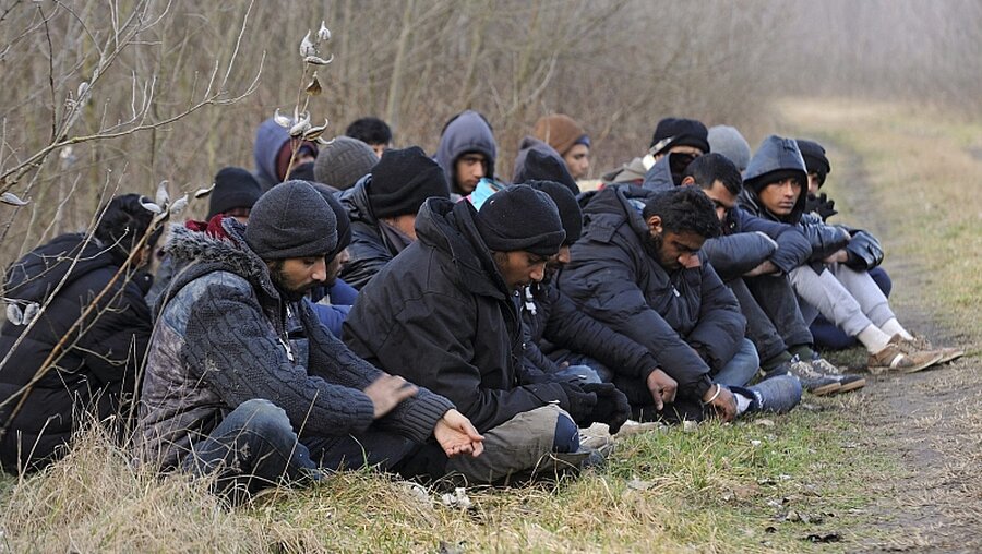 Flüchtlinge in Ungarn / © Zoltan Kelemen (dpa)