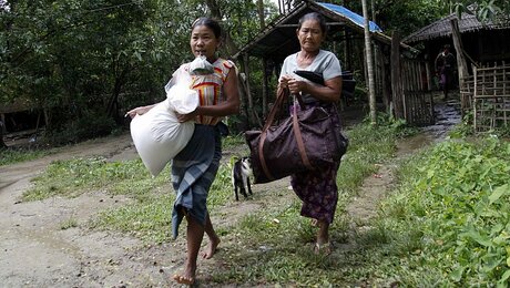Rohingya auf der Flucht / © Nyunt Win (dpa)
