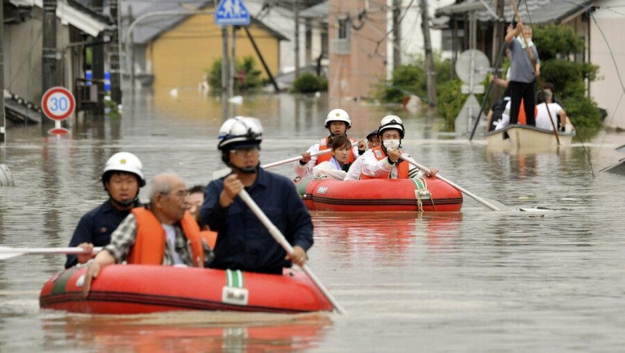Unwetter in Japan / © Kyodo News via AP (dpa)