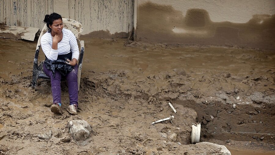 Unwetterkatastrophe in Kolumbien / © Fernando Vergara (dpa)
