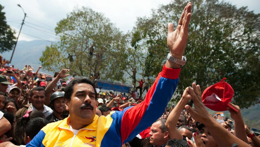 Sozialist  Nicolas Maduro / © Miguel Gutierrez (dpa)