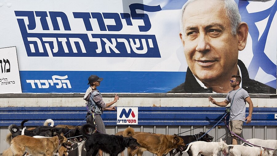 Vor der Parlamentswahl in Israel / © Ariel Schalit (dpa)