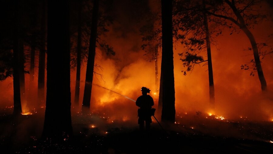 Waldbrände in Kalifornien / © John Locher (dpa)