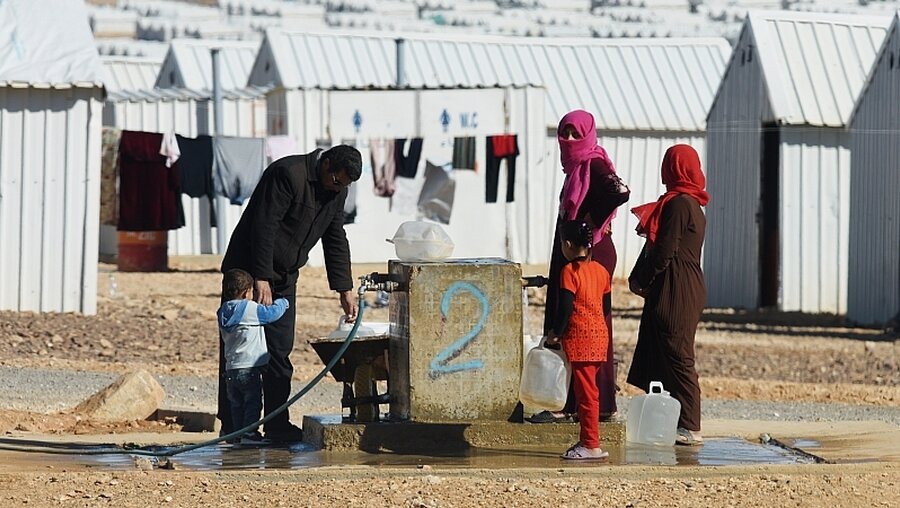 Syrische Flüchtlinge in Azraq (Jordanien) / © Rainer Jensen (dpa)
