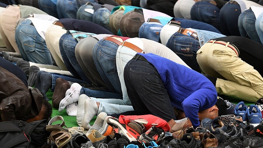 Muslime im Gebet / © Ralf Hirschberger (dpa)