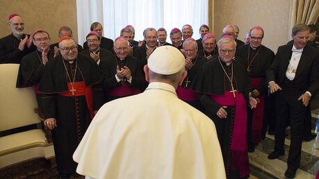 Deutsche Bischöfe beim Papst / © Osservatore Romano (KNA)