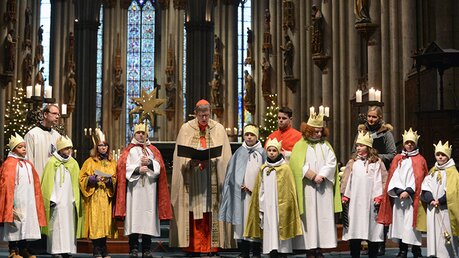 Aussendungsfeier der Sternsinger mit Erzbischof Woelki / © Beatrice Tomasetti (DR)