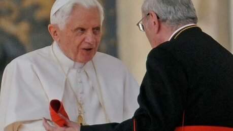 Kardinal Meisner Audienz bei Papst Benedikt XVI. / © kna (KNA)