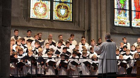 Chor im Kapitelsamt am dreiundzwanzigsten Sonntag im Jahreskreis / © Tomasetti (DR)