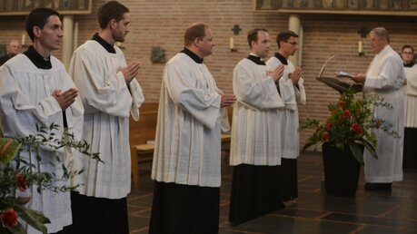 Der nächste Schritt für diese Seminaristen ist die Diakonenweihe. / © Beatrice Tomasetti (DR)