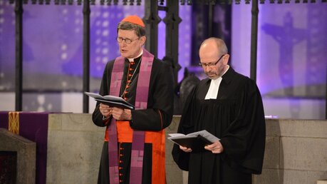 Die Ökumenische Adventsvesper leiten Erzbischof Woelki und Präses Rekowski gemeinsam. / © Beatrice Tomasetti (DR)