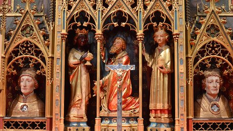 Auch auf dem Altar der Achskapelle des Domes befindet sich das Motiv der drei Weisen aus dem Morgenland. / © Beatrice Tomasetti (DR)