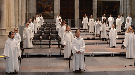 Pontifikalamt aus dem Kölner Dom am zweiten Adventssonntag  / © Beatrice Tomasetti (DR)