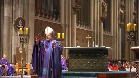 Kardinal Marx bei der Predigt / © Berg (dpa)