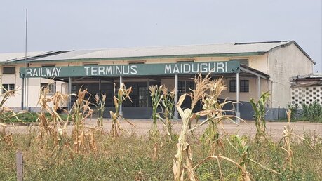Aus dem Bahnhof von Maiduguri hatte die Boko Harma ihr Hauptquartier gemacht, Züge fahren hier nicht mehr. (privat)