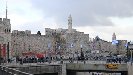 Ausblick beim Jaffator in Jerusalem / © Sonja Geus (DR)